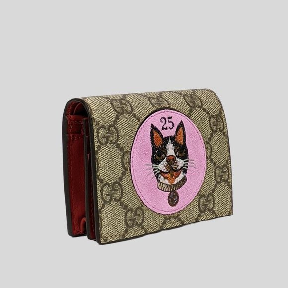 Gucci GG Supreme Monogram Bosco Patch Small Wallet NEW IN BOX. VERY RARE - Picture 1 of 6